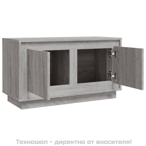 ТB шкаф, сив сонома, 80x35x45 см, инженерно дърво