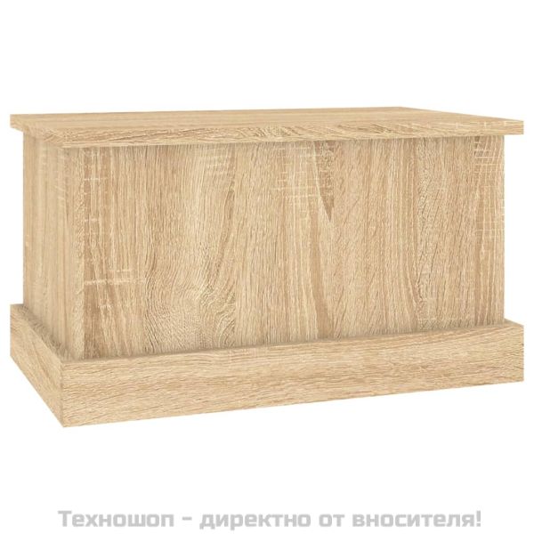 Кутия за съхранение, дъб сонома, 50x30x28 см, инженерно дърво