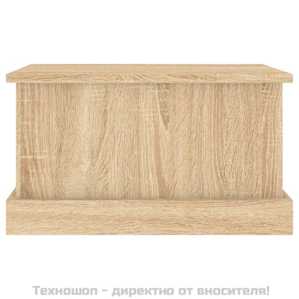 Кутия за съхранение, дъб сонома, 50x30x28 см, инженерно дърво