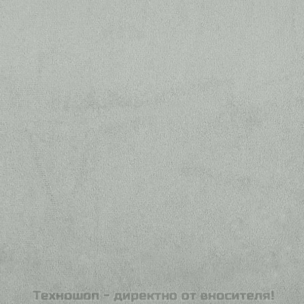 Разтегателно канапе с подлакътници, светлосиво, кадифе