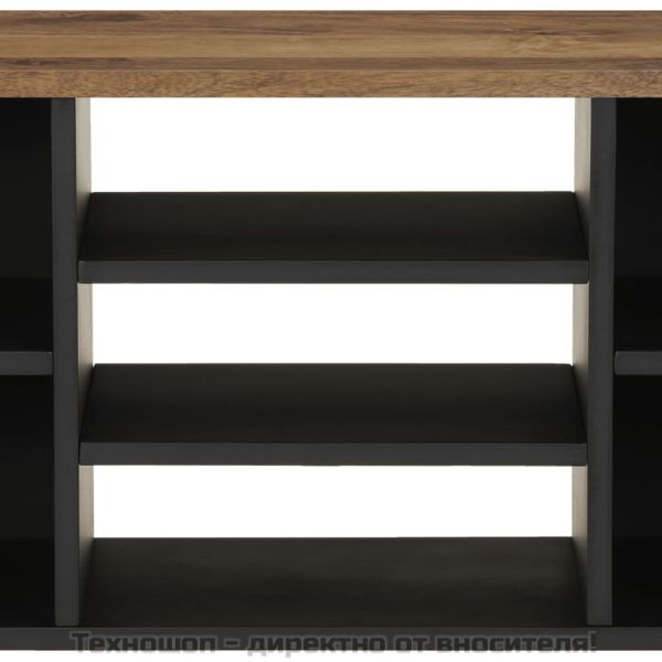 ТВ шкаф, 100x33x46 см, масивно мангово и инженерно дърво