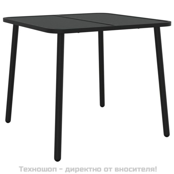 Градинска маса антрацит 80x80x71 cм стомана