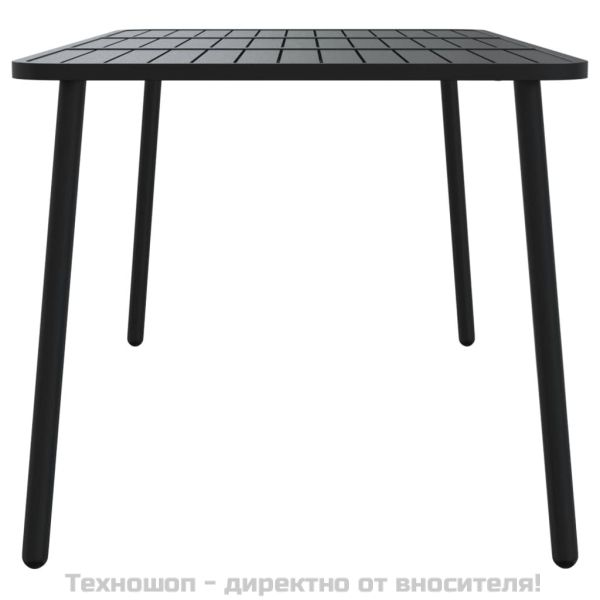 Градинска маса антрацит 165x80x71 cм стомана
