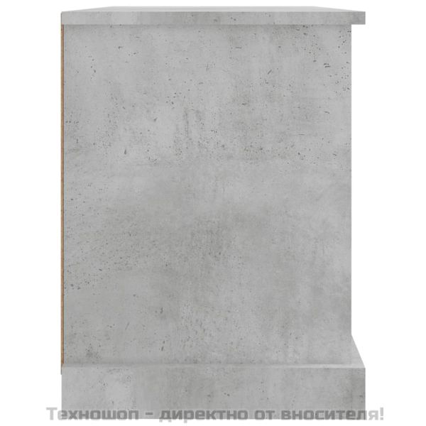 ТВ шкаф, бетонно сиво, 73x35,5x47,5 см, инженерно дърво