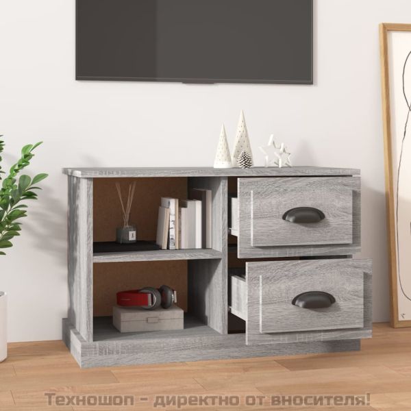 ТВ шкаф, сив сонома, 73x35,5x47,5 см, инженерно дърво