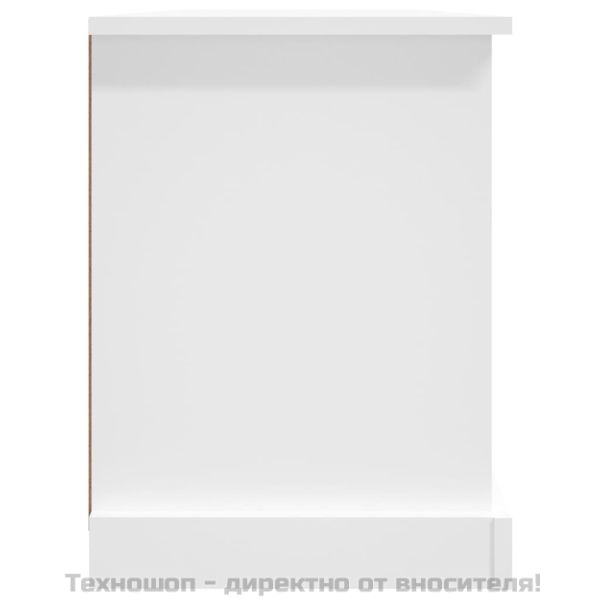 ТB шкаф, бял, 99,5x35,5x4 см, инженерно дърво