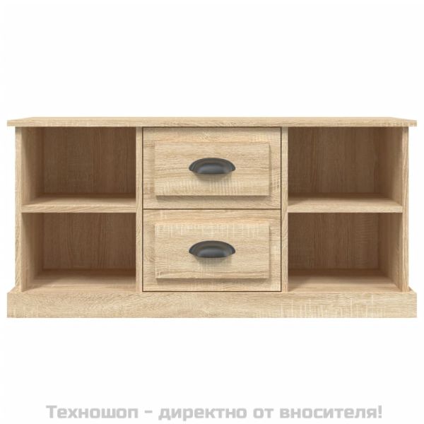 ТВ шкаф, сонома дъб, 99,5x35,5x48 см, инженерно дърво
