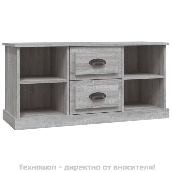 ТB шкаф, сив сонома, 99,5x35,5x48 см, инженерно дърво