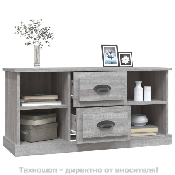 ТB шкаф, сив сонома, 99,5x35,5x48 см, инженерно дърво