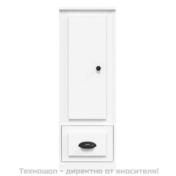 Висок шкаф, бял, 36x35,5x103,5 см, инженерно дърво