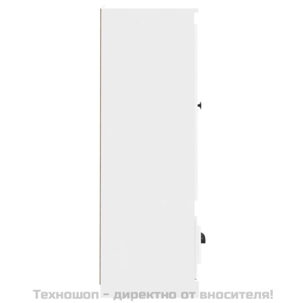 Висок шкаф, бял, 36x35,5x103,5 см, инженерно дърво