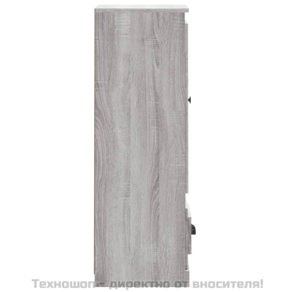 Висок шкаф, сив сонома, 36x35,5x103,5 cm, инженерно дърво