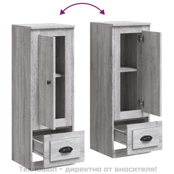 Висок шкаф, сив сонома, 36x35,5x103,5 cm, инженерно дърво