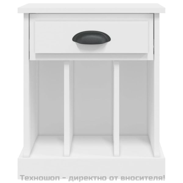 Нощни шкафчета, 2 бр, бели, 43x36x50 см