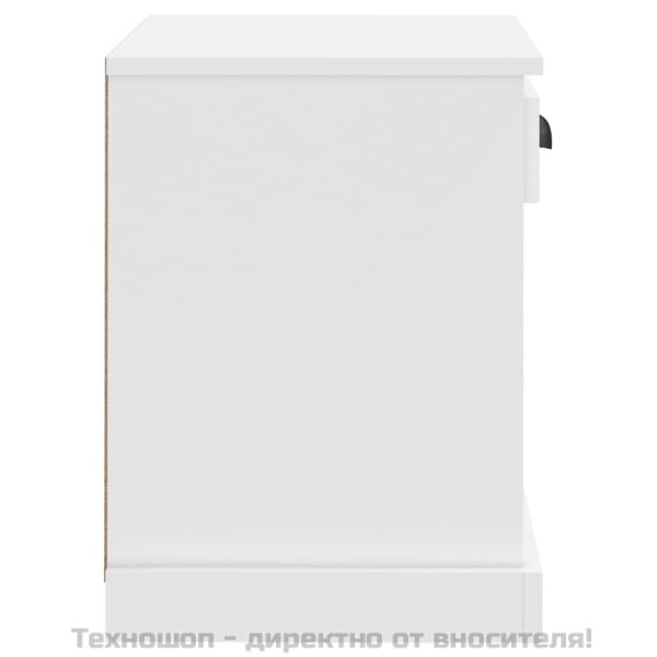 Нощни шкафчета, 2 бр, бели, 43x36x50 см