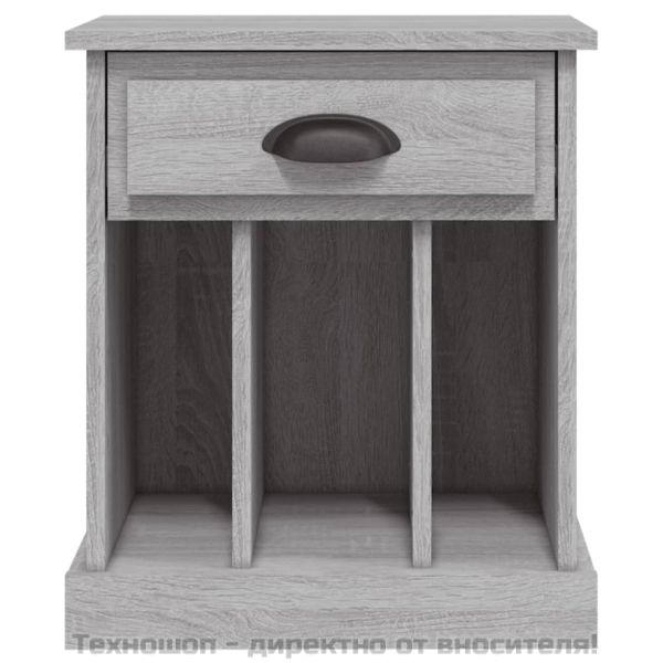 Нощно шкафче, сив сонома, 43x36x50 см