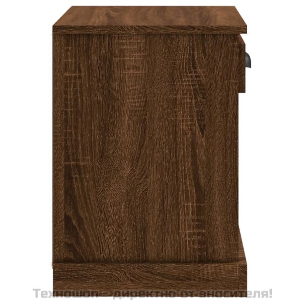 Нощни шкафчета, 2 бр, кафяв дъб, 43x36x50 см