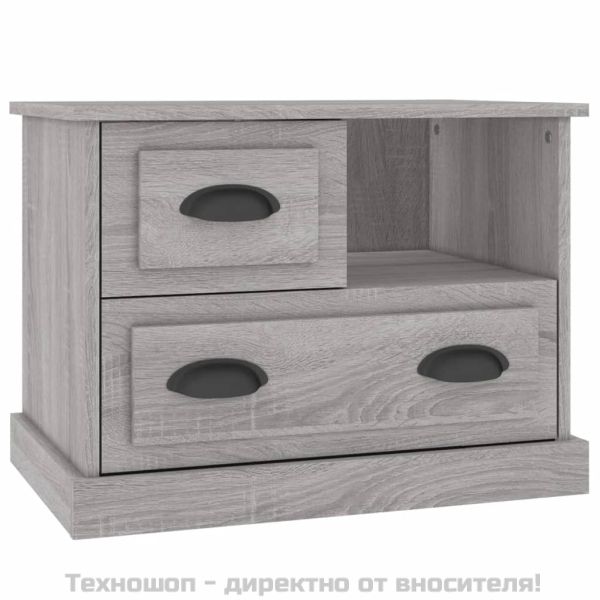 Нощно шкафче, сив сонома, 60x39x45 см