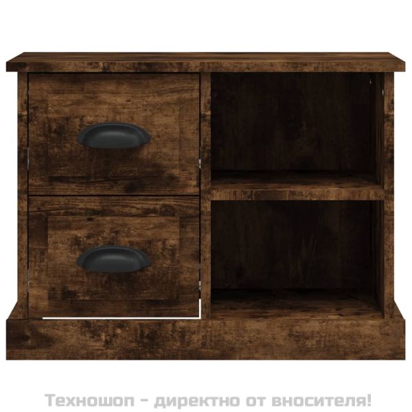 Нощно шкафче, опушен дъб, 60x35,5x45 см