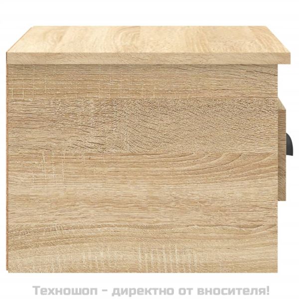 Нощно шкафче за стенен монтаж, сонома дъб, 41,5x36x28 см
