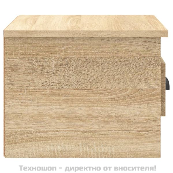 Нощни шкафчета за стенен монтаж 2 бр сонома дъб 41,5x36x28 см