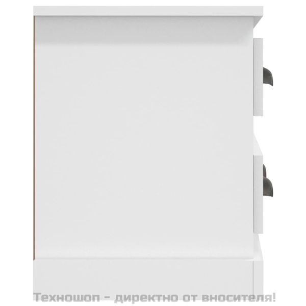 ТB шкаф, бял, 100x35,5x45 см, инженерно дърво