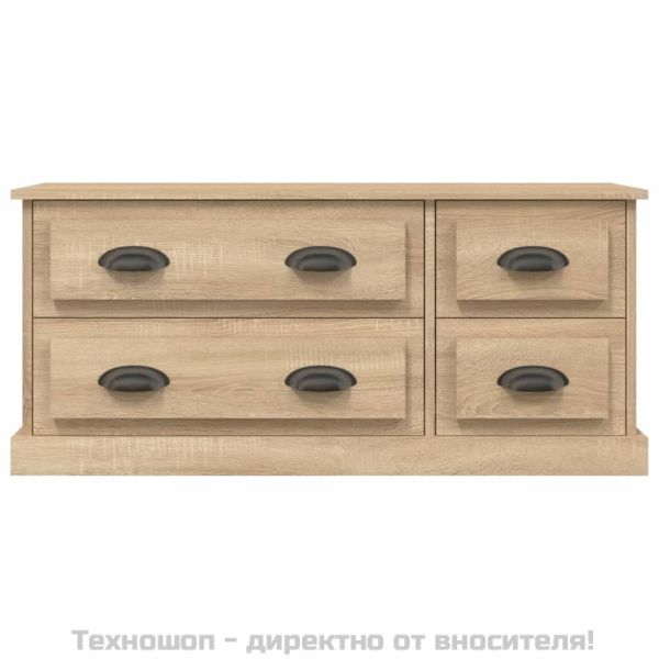 ТВ шкаф, сонома дъб, 100x35,5x45 см, инженерно дърво