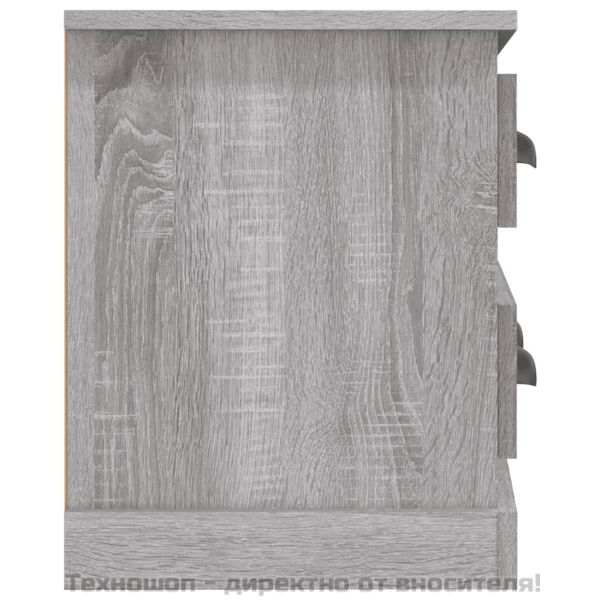 ТВ шкаф, сив сонома, 100x35,5x45 см, инженерно дърво
