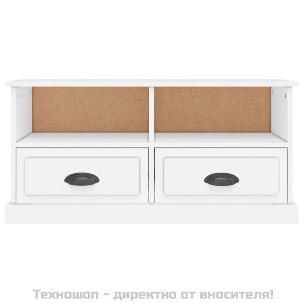 ТB шкаф, бял, 93x35,5x45 см, инженерно дърво