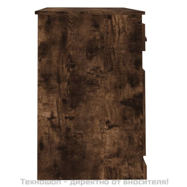 Бюро с чекмедже, опушен дъб, 115x50x75 см, инженерно дърво