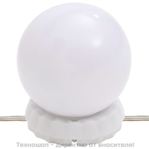 Тоалетка с LED, кафяв дъб, 90x50x132,5см, инженерно дърво