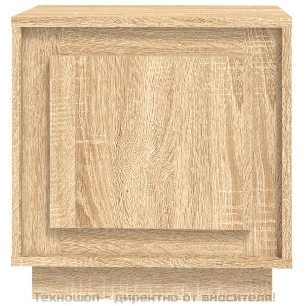 Нощни шкафчета, 2 бр, сонома дъб, 44x35x45 см, инженерно дърво
