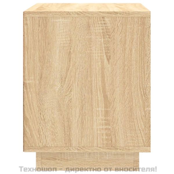 Нощни шкафчета, 2 бр, сонома дъб, 44x35x45 см, инженерно дърво