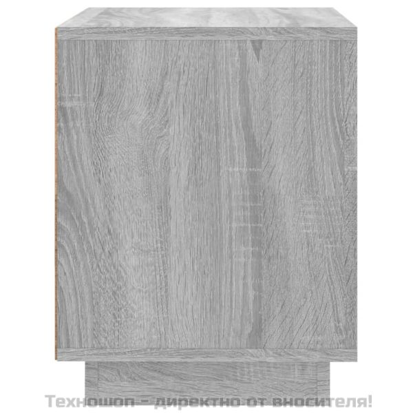 Нощно шкафче, сив сонома, 44x35x45 см, инженерно дърво