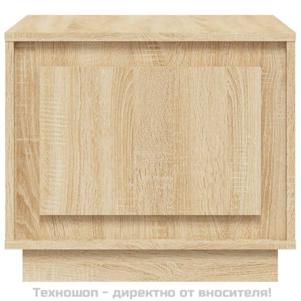 Кафе маса, дъб сонома, 51x50x44 см, инженерно дърво