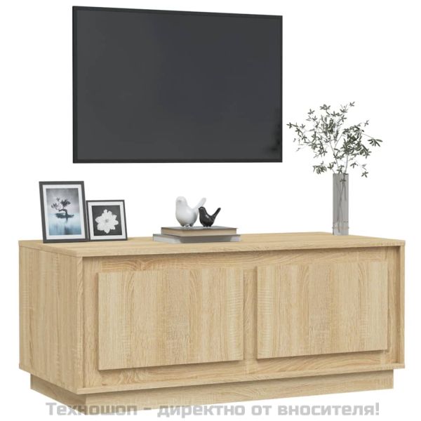 Кафе маса, дъб сонома, 102x50x44 см, инженерно дърво