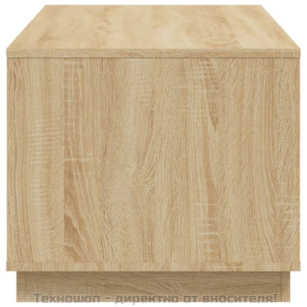 Кафе маса, дъб сонома, 102x50x44 см, инженерно дърво