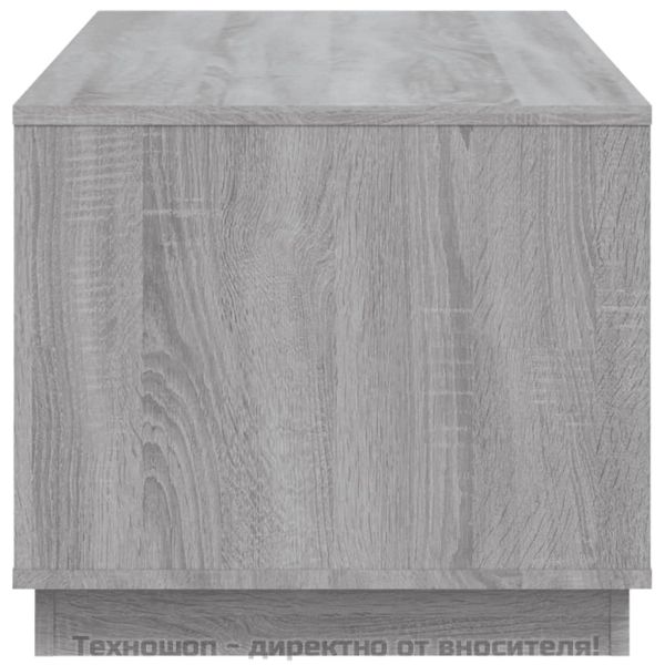 Кафе маса, сив сонома, 102x50x44 см, инженерно дърво