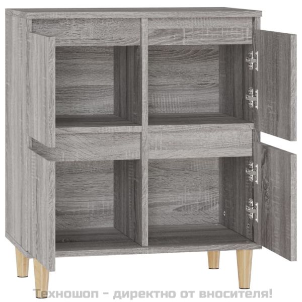 Сайдборд, сив сонома, 60x35x70 см, инженерно дърво
