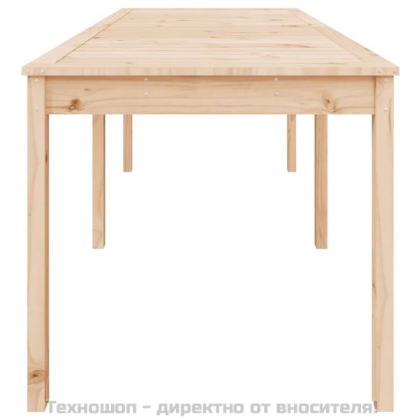 Градинска маса, 159,5x82,5x76 см, борово дърво масив