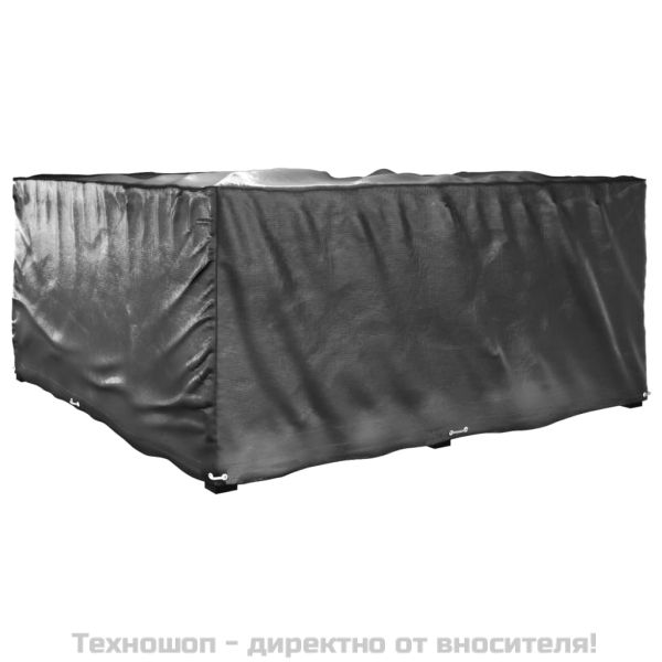 Покривало за ъглови градински мебели 16 капси 215x215x90 см