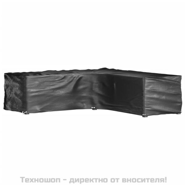 Покривало за ъглови градински мебели 16 капси 250x250x70 см