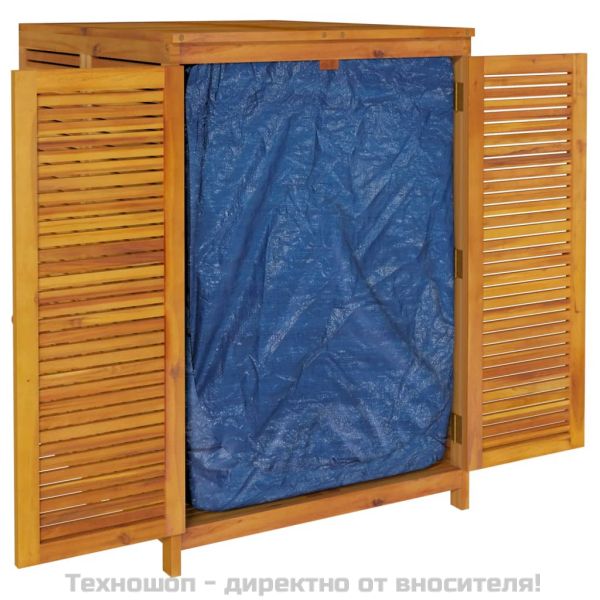 Градинска кутия за съхранение 70x87x104 см акациево дърво масив