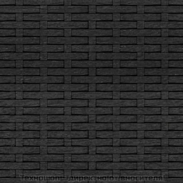 Градински средни дивани с възглавници, 2 бр, черни, полиратан