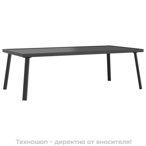 Градински лаундж комплект от 2 части, антрацит, стомана