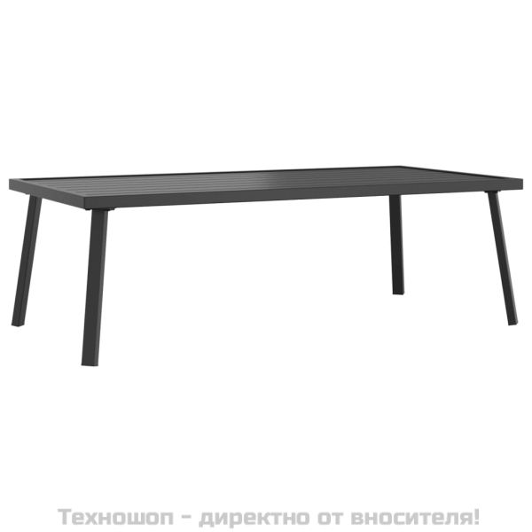 Градинска маса за кафе, антрацит, 110x55x35 cм, стомана