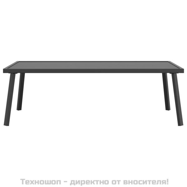 Градинска маса за кафе, антрацит, 110x55x35 cм, стомана