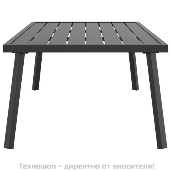 Градинска маса за кафе, антрацит, 110x55x35 cм, стомана