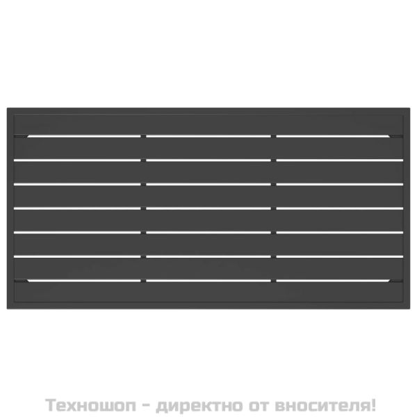 Градинска маса за кафе, антрацит, 110x55x35 cм, стомана