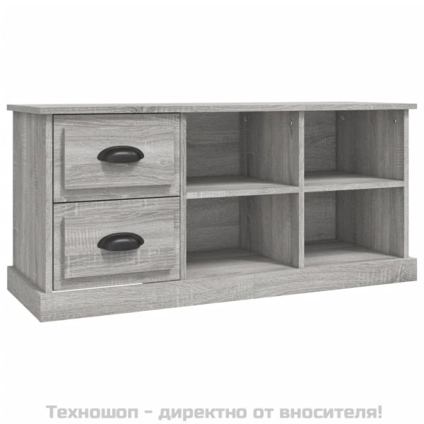 ТB шкаф, сив сонома, 102x35,5x47,5 см, инженерно дърво